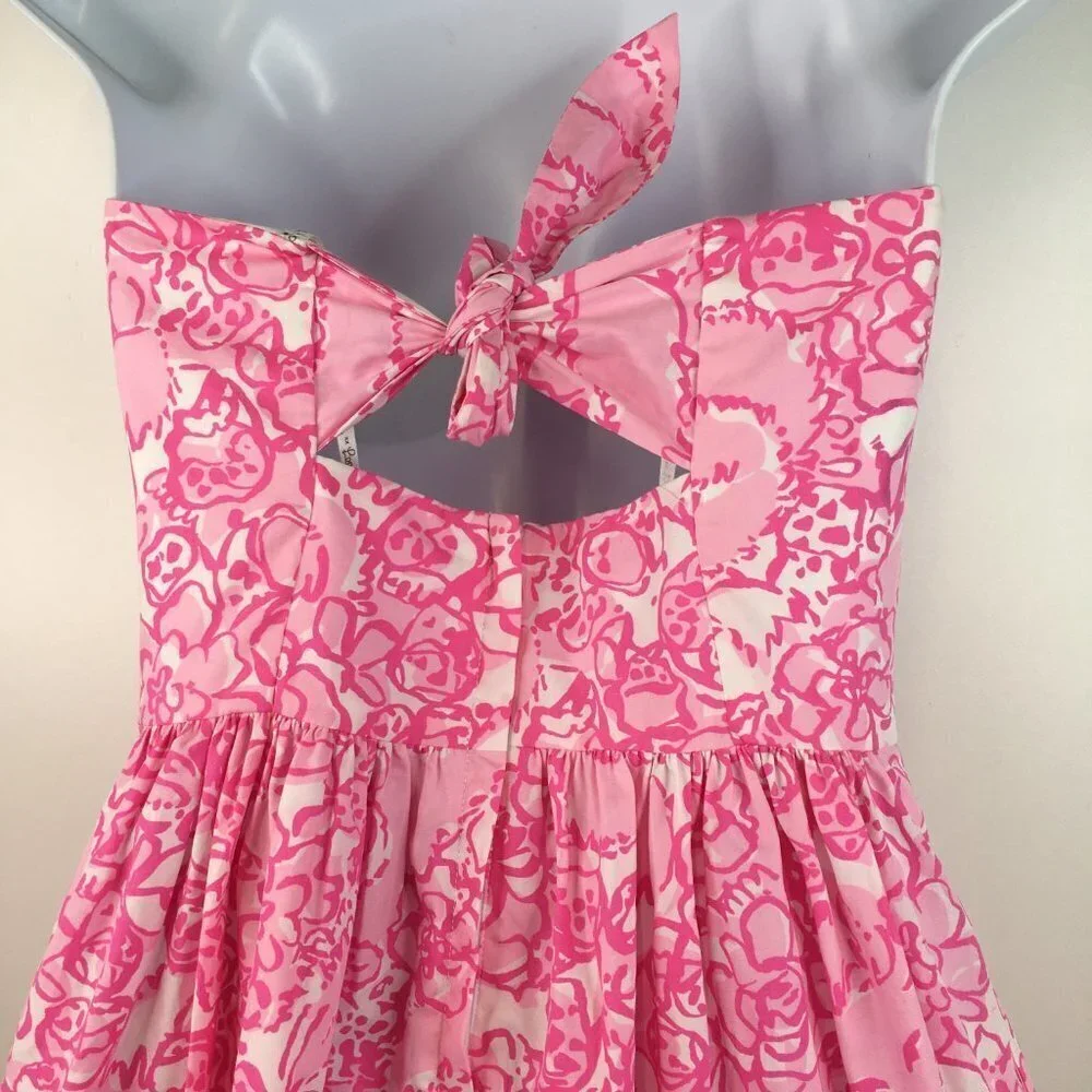 Lilly Pulitzer Richelle She's a Fox Sleeveless Pink Dress  Size 0 - Picture 5 of 11